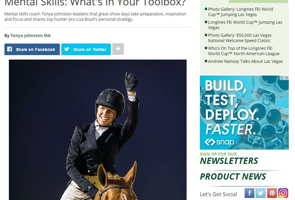 Practical Horseman Column: What’s in your Mental Skills Toolbox?