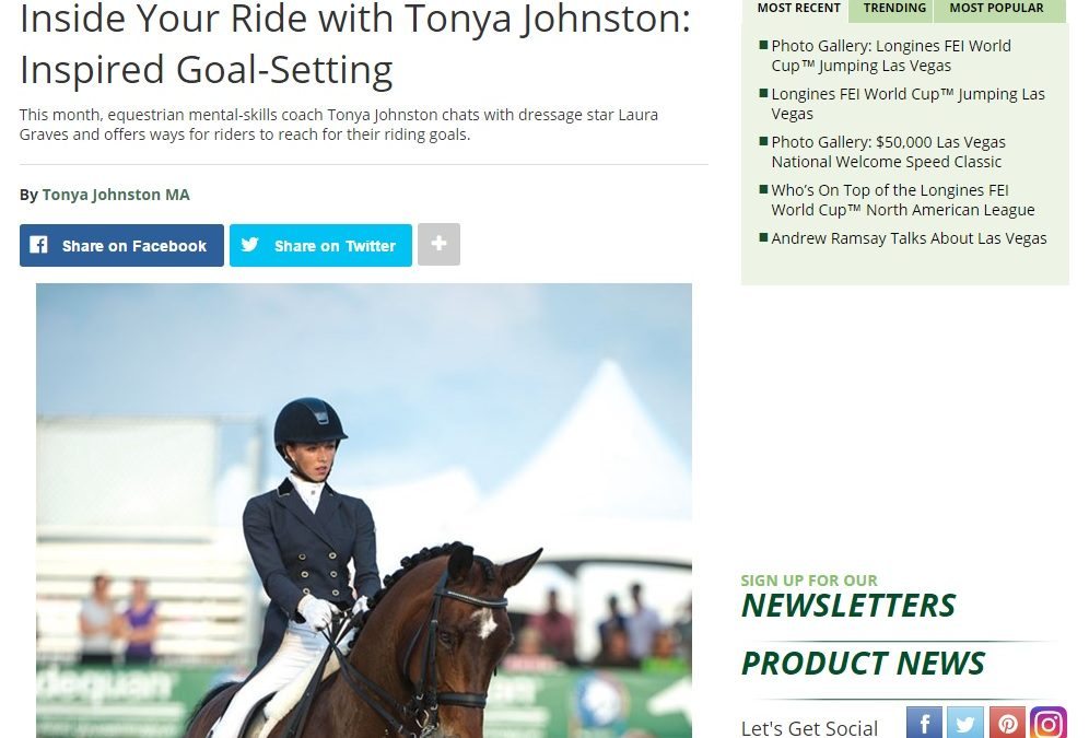 Practical Horseman Column: Tonya on Inspired Goal-Setting
