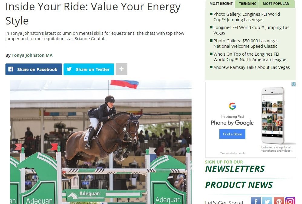 Practical Horseman Column: Value your Energy Style